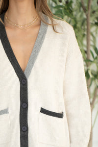 LOVER CONTRAST CARDIGAN