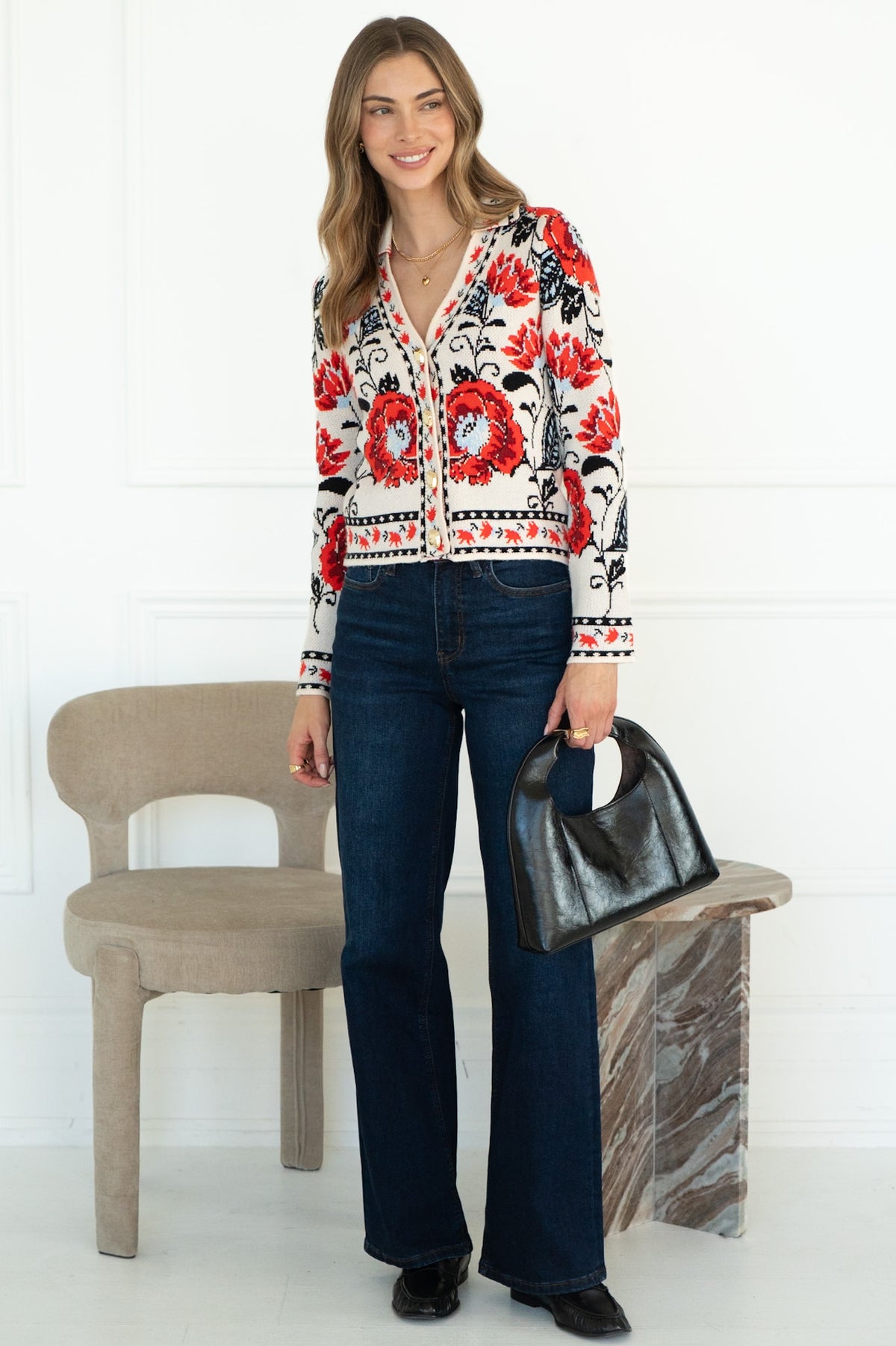 LINDEN FLORAL CARDIGAN