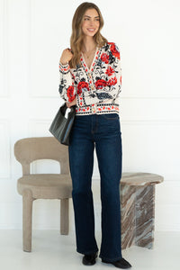 LINDEN FLORAL CARDIGAN