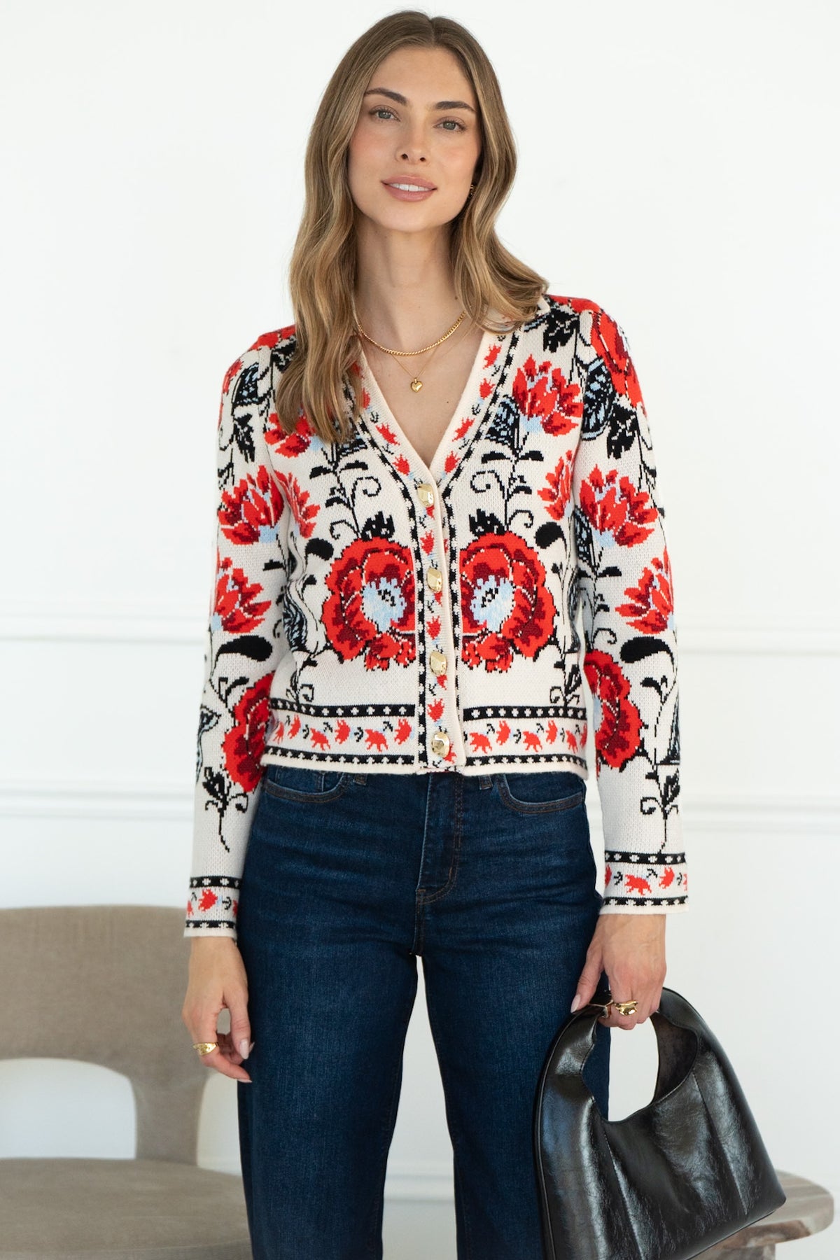 LINDEN FLORAL CARDIGAN