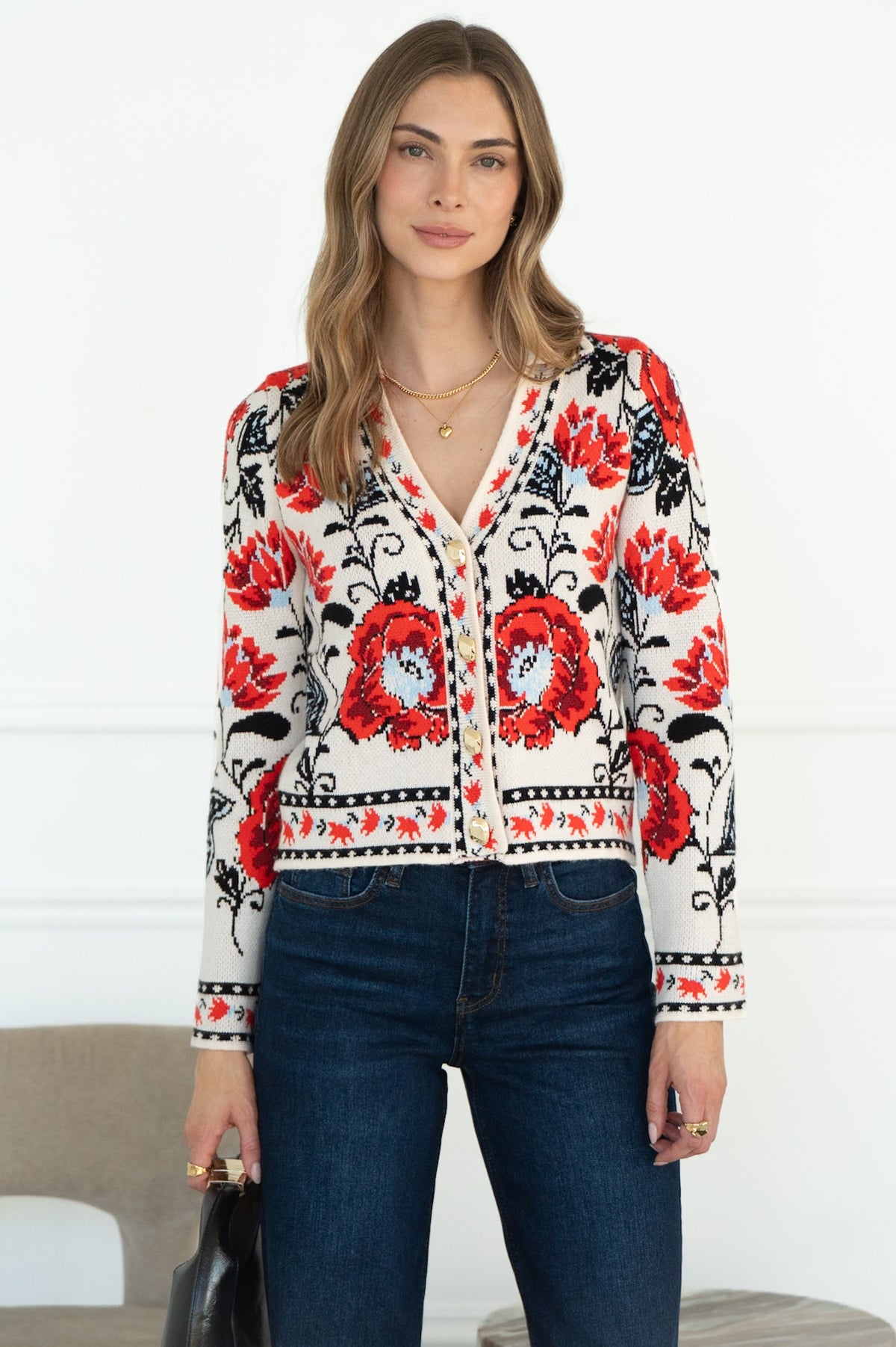 LINDEN FLORAL CARDIGAN