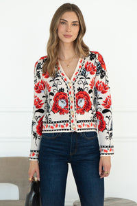 LINDEN FLORAL CARDIGAN