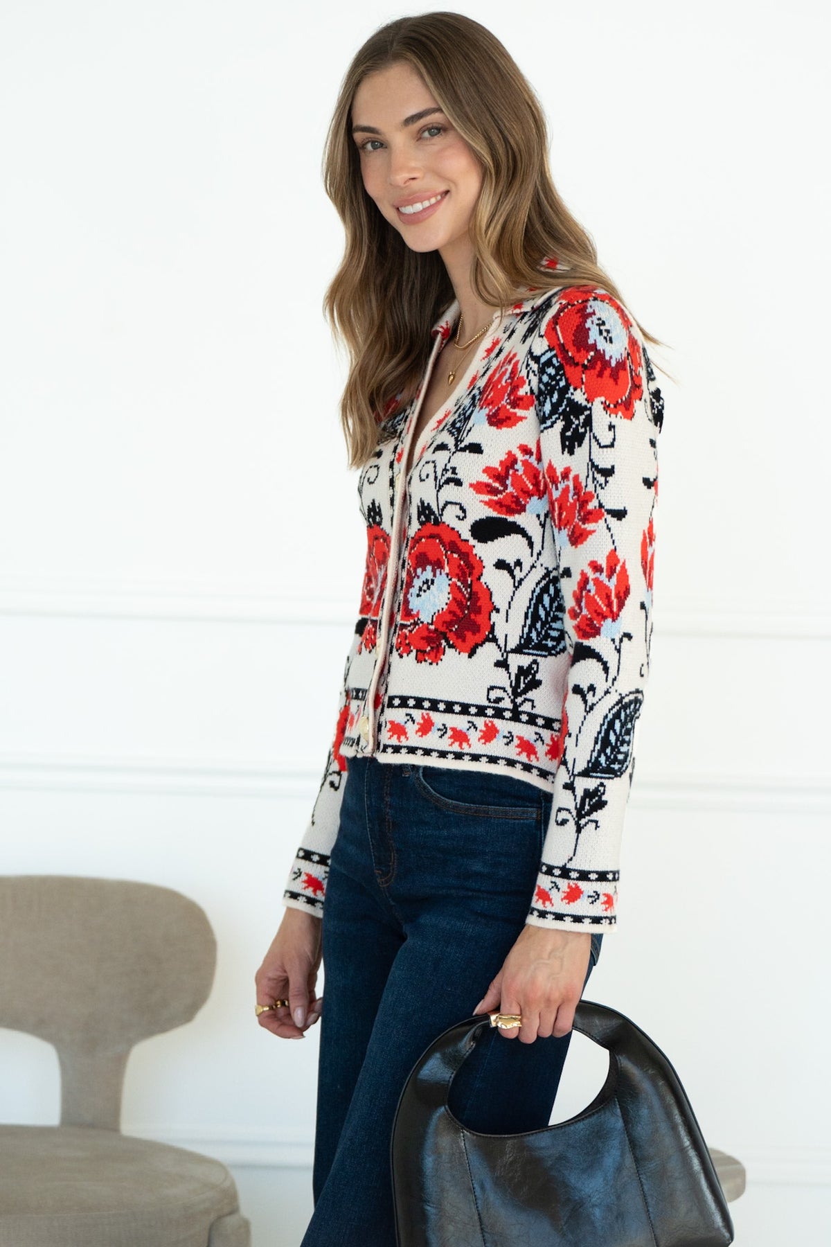 LINDEN FLORAL CARDIGAN