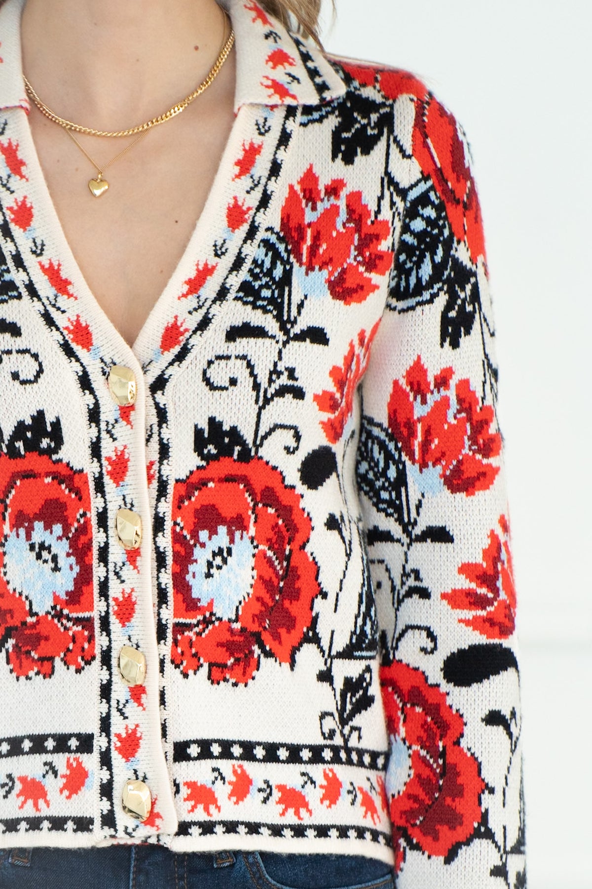 LINDEN FLORAL CARDIGAN