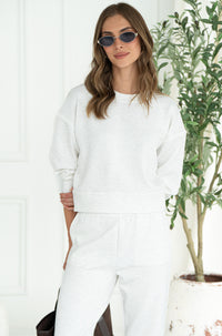 YVES LUX WHIPSTITCH DETAIL PULLOVER
