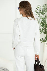 YVES LUX WHIPSTITCH DETAIL PULLOVER
