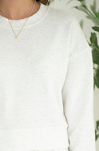 YVES LUX WHIPSTITCH DETAIL PULLOVER