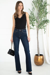 SPRING FLING LACE RIBBED TANK