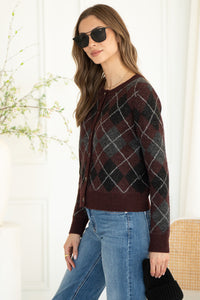 GRACE ARGYLE SWEATER-WI