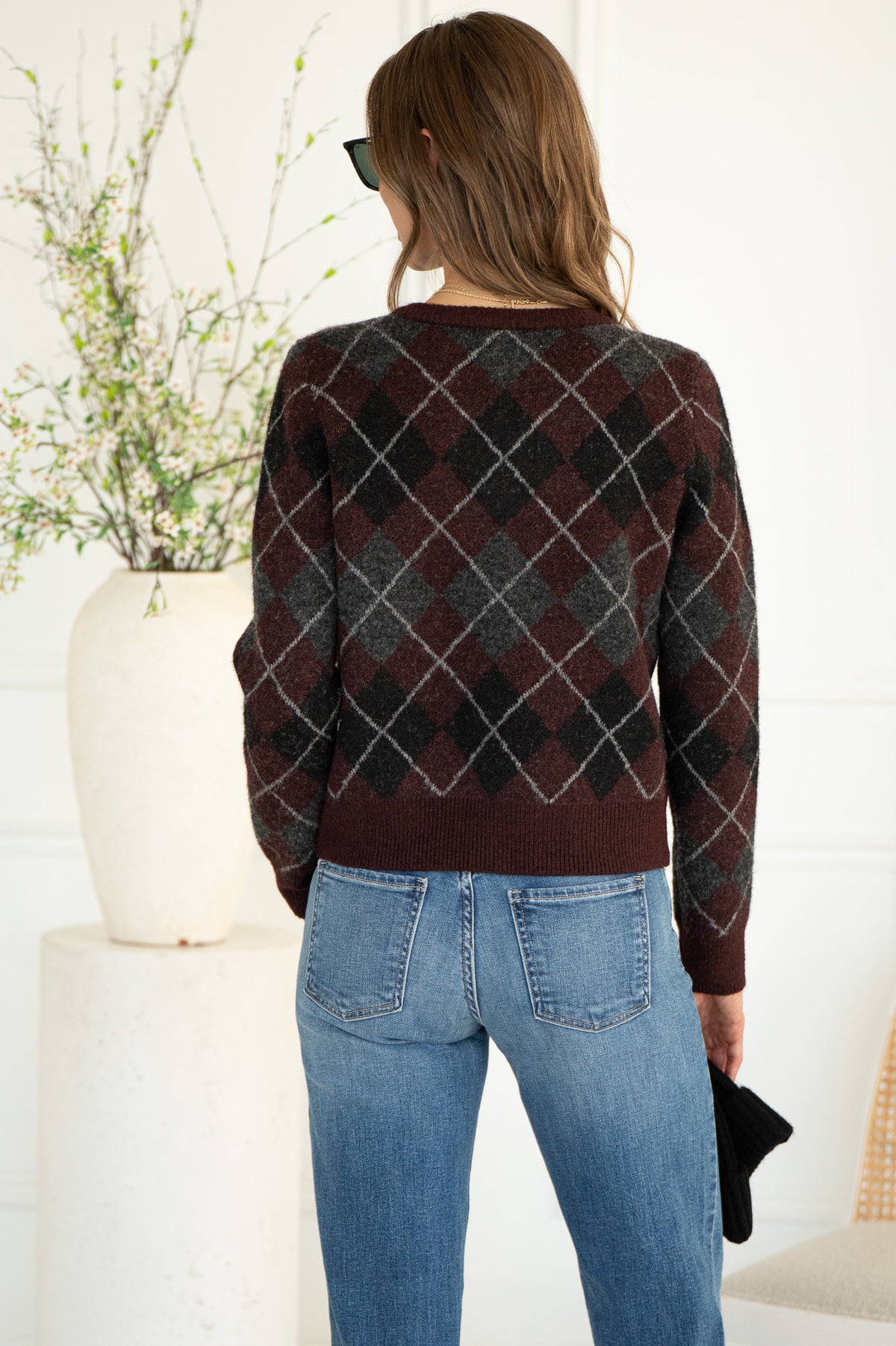 GRACE ARGYLE SWEATER-WI
