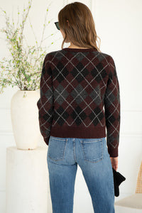 GRACE ARGYLE SWEATER-WI