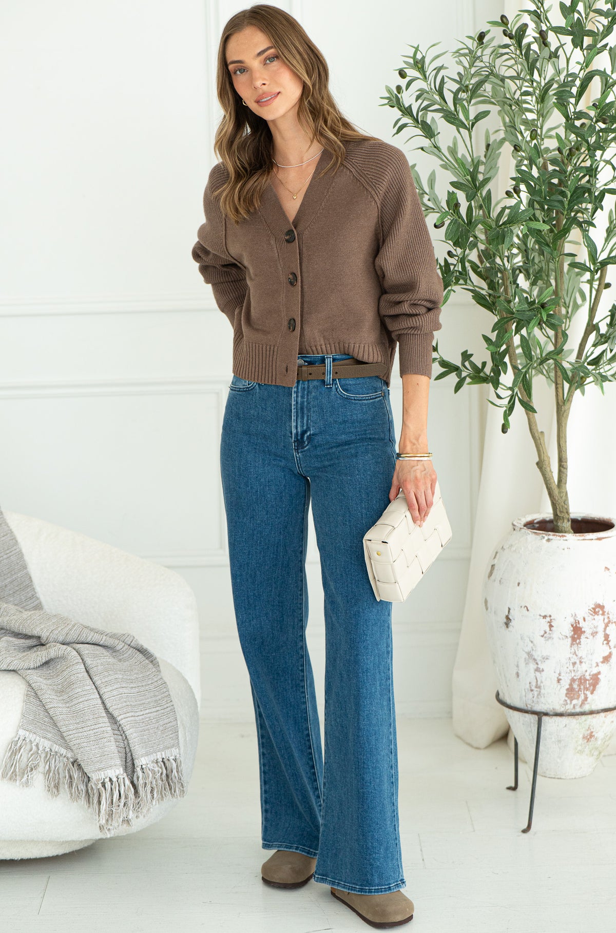 MONTEREY CONTRAST KNIT CARDIGAN
