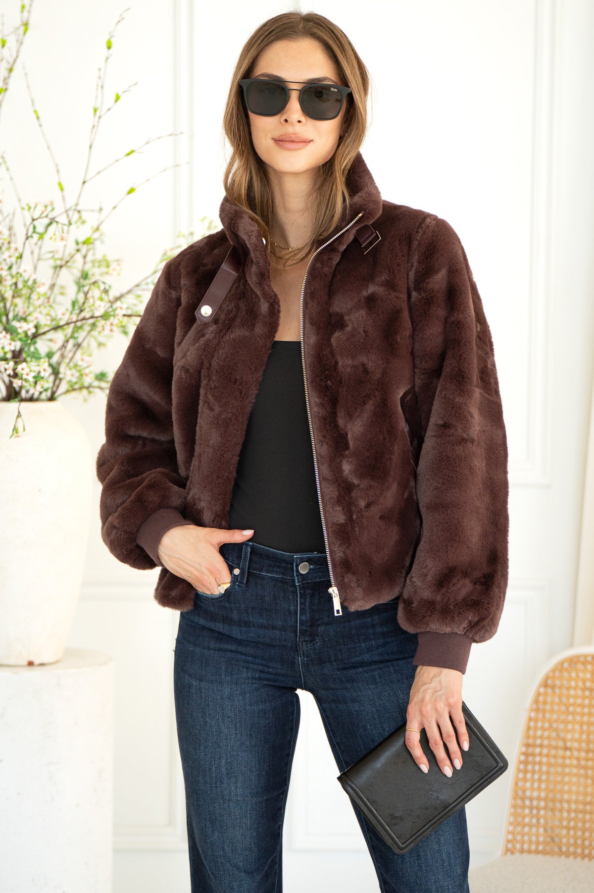 AMBRA FAUX FUR JACKET-BU