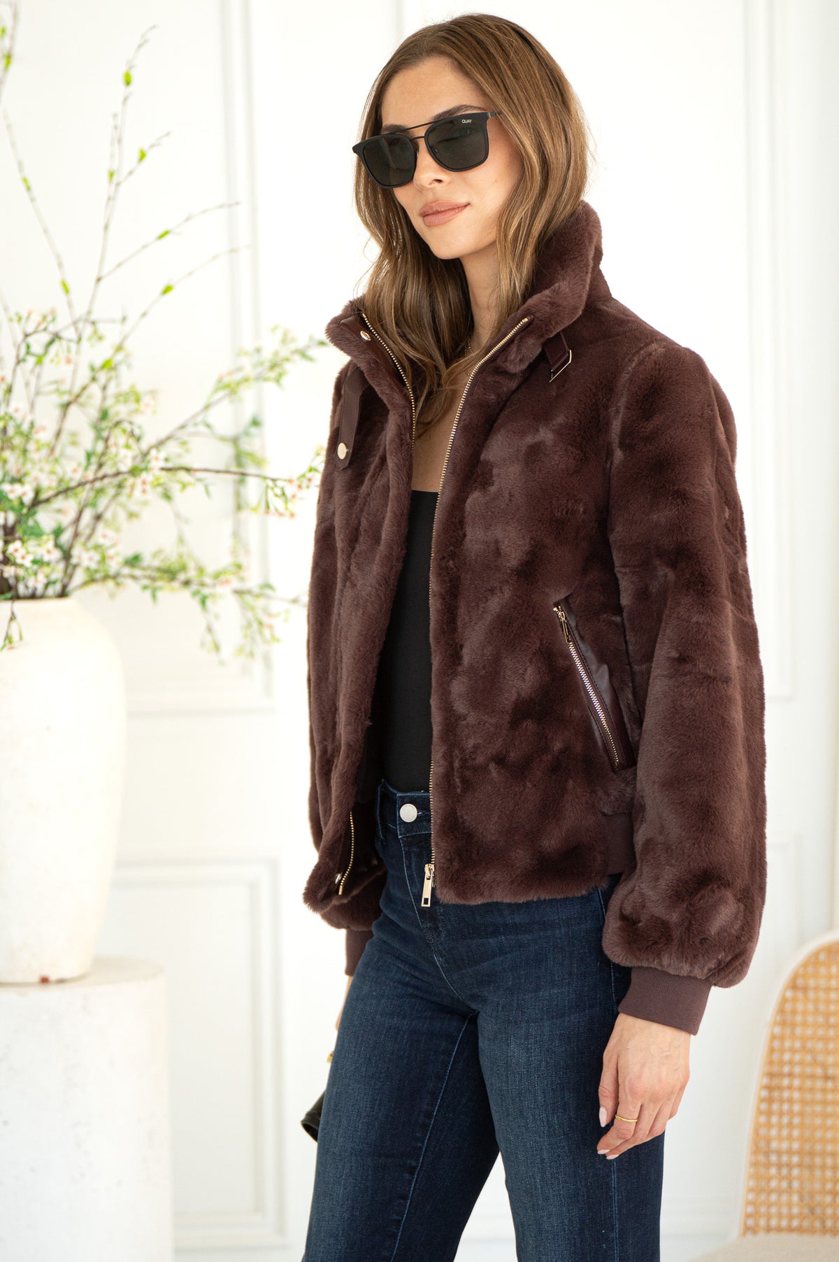 AMBRA FAUX FUR JACKET-BU