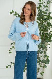 TEENA TIE FRONT SWEATER