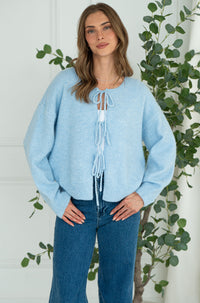 TEENA TIE FRONT SWEATER