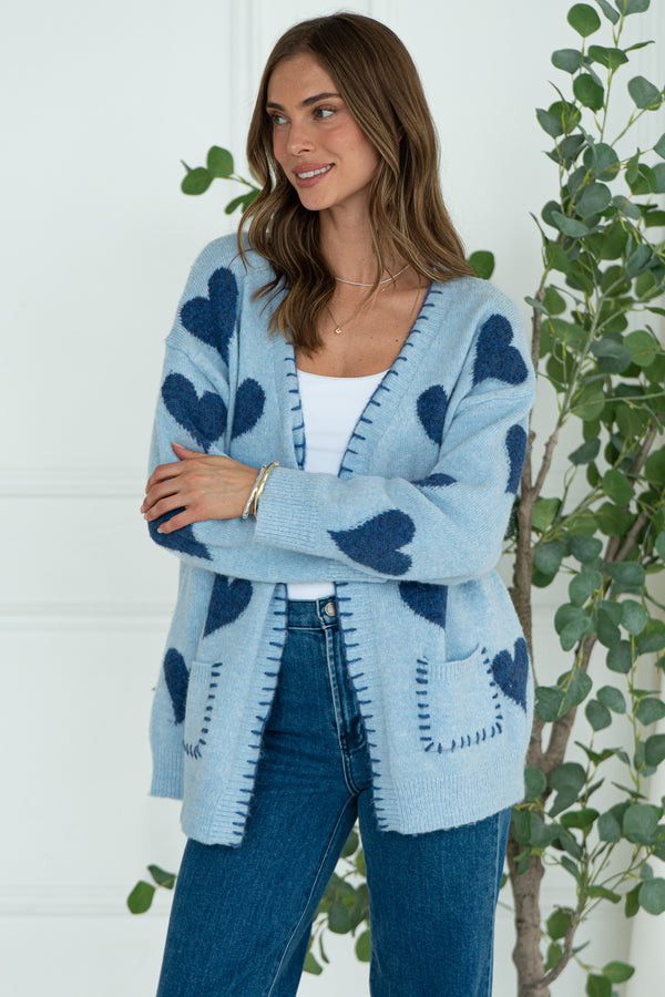 ELSKA HEART CARDIGAN