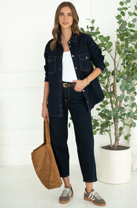 ZAYN STRETCH DENIM SHIRT