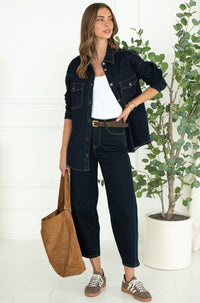 ZAYN STRETCH DENIM SHIRT