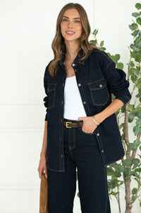 ZAYN STRETCH DENIM SHIRT