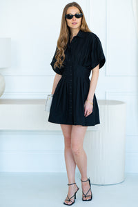 SWEET ESCAPE COTTON POPLIN DRESS