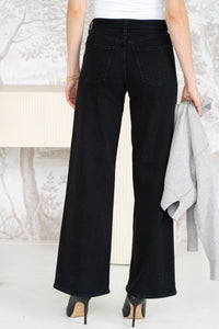 CLICK WIDE LEG JEANS-BK