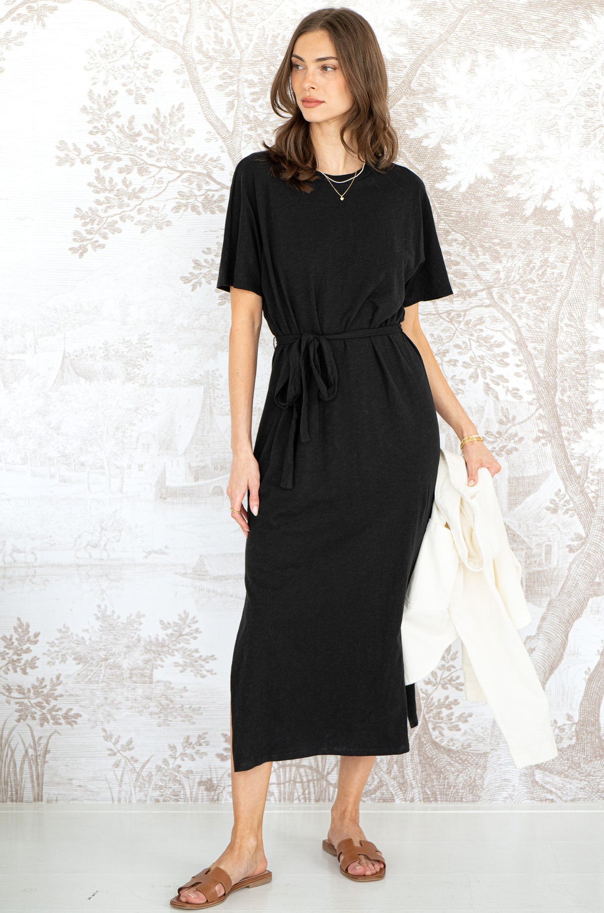 MIRANDA COTTON MIDI DRESS