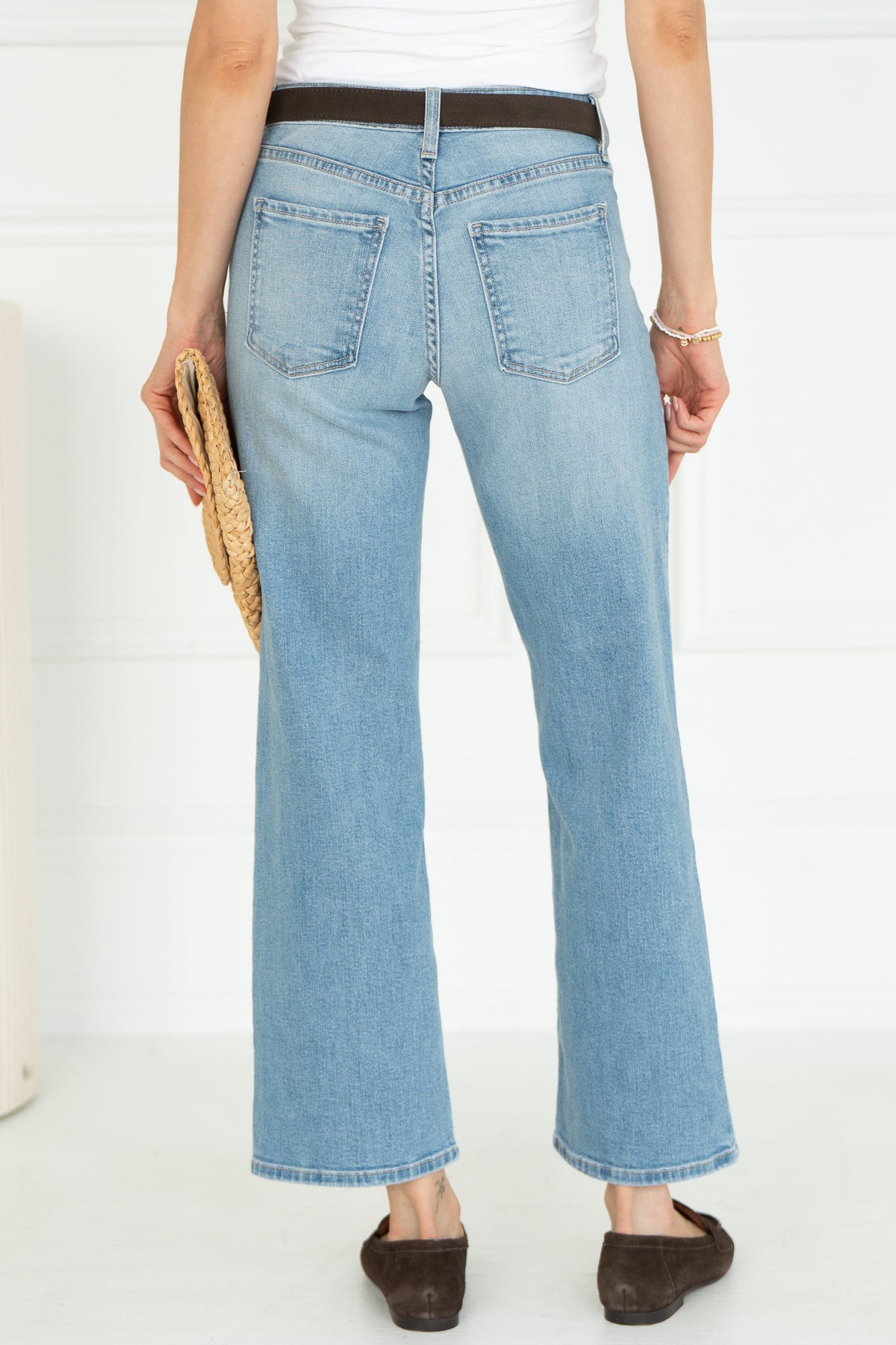 TOREY WIDE LEG JEANS-LB