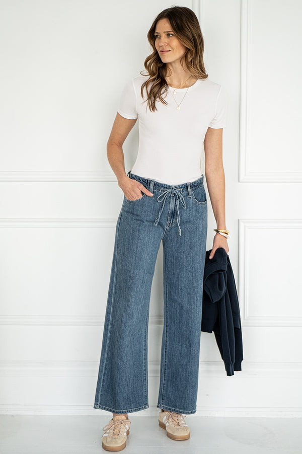 TUCKER WIDE LEG JEANS