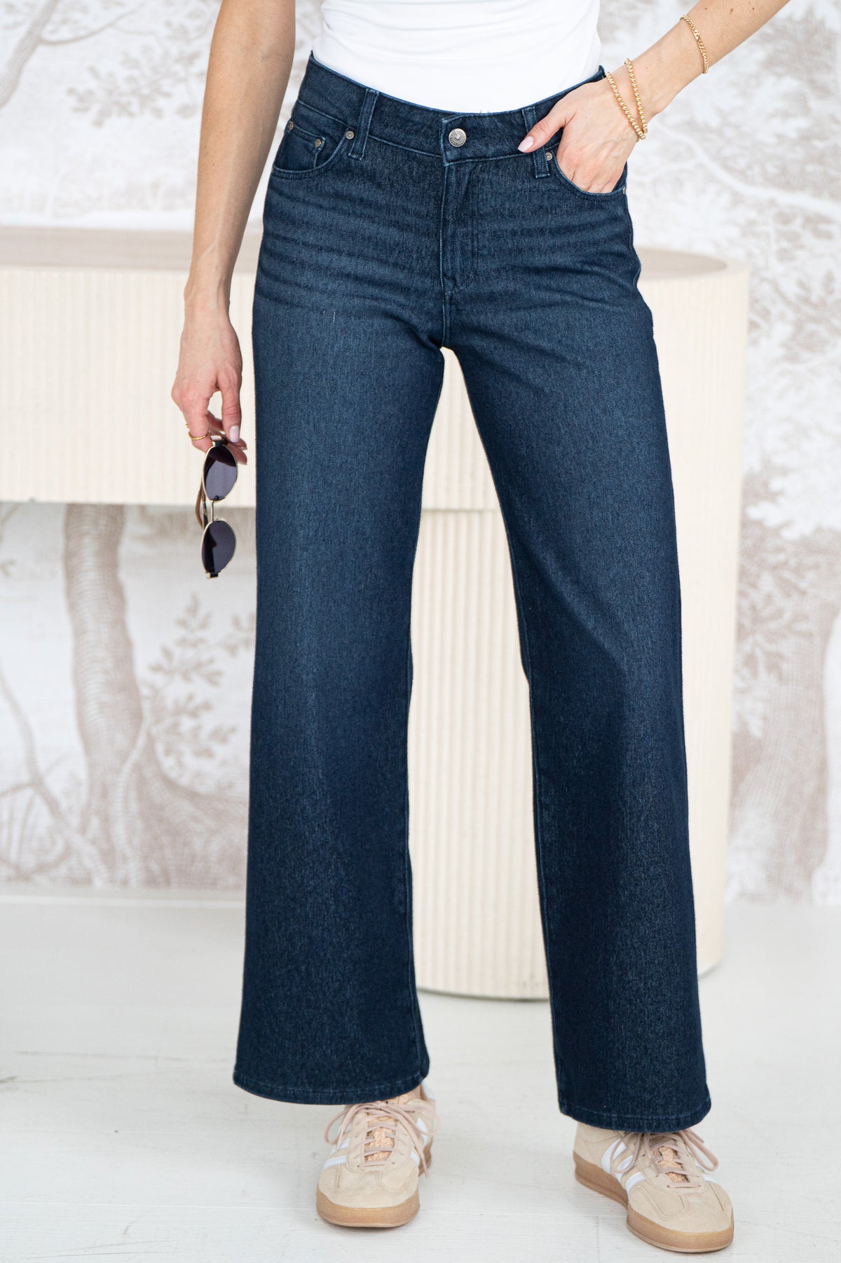 SABRINA ULTRA STRETCH  WIDE LEG JEANS-DB