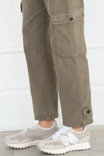 ELSIE LUXE TWILL CARGO PANTS-OL