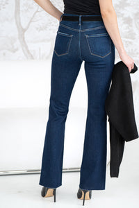 SKYLAR RAW HEM BOOTCUT JEANS