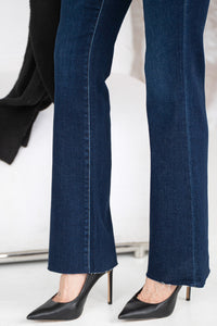 SKYLAR RAW HEM BOOTCUT JEANS