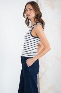 HADLEY STRIPE RIBBED TANK-SN