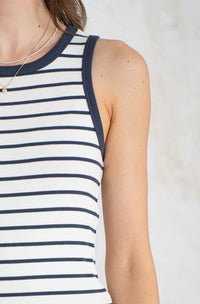 HADLEY STRIPE RIBBED TANK-SN