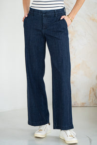 KELSEY WIDE LEG DENIM TROUSER