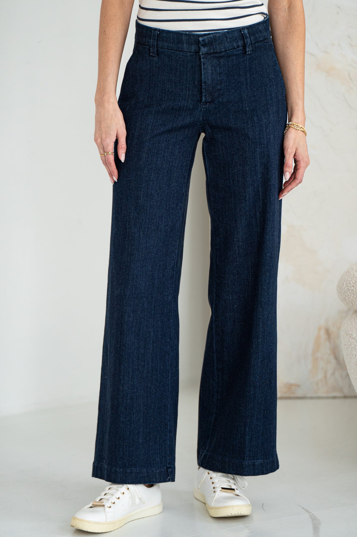 KELSEY WIDE LEG DENIM TROUSER