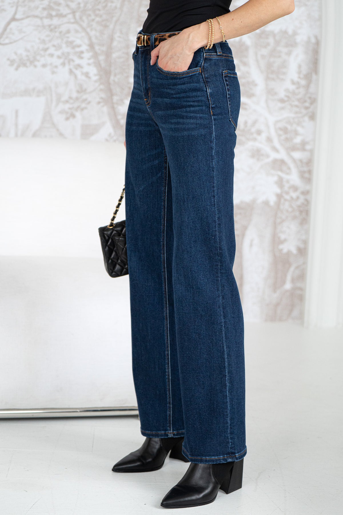 CHERYL WIDE LEG JEANS-DB
