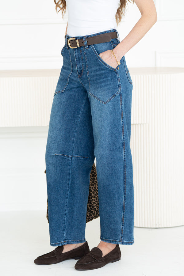 SOHO BARREL JEANS-DB