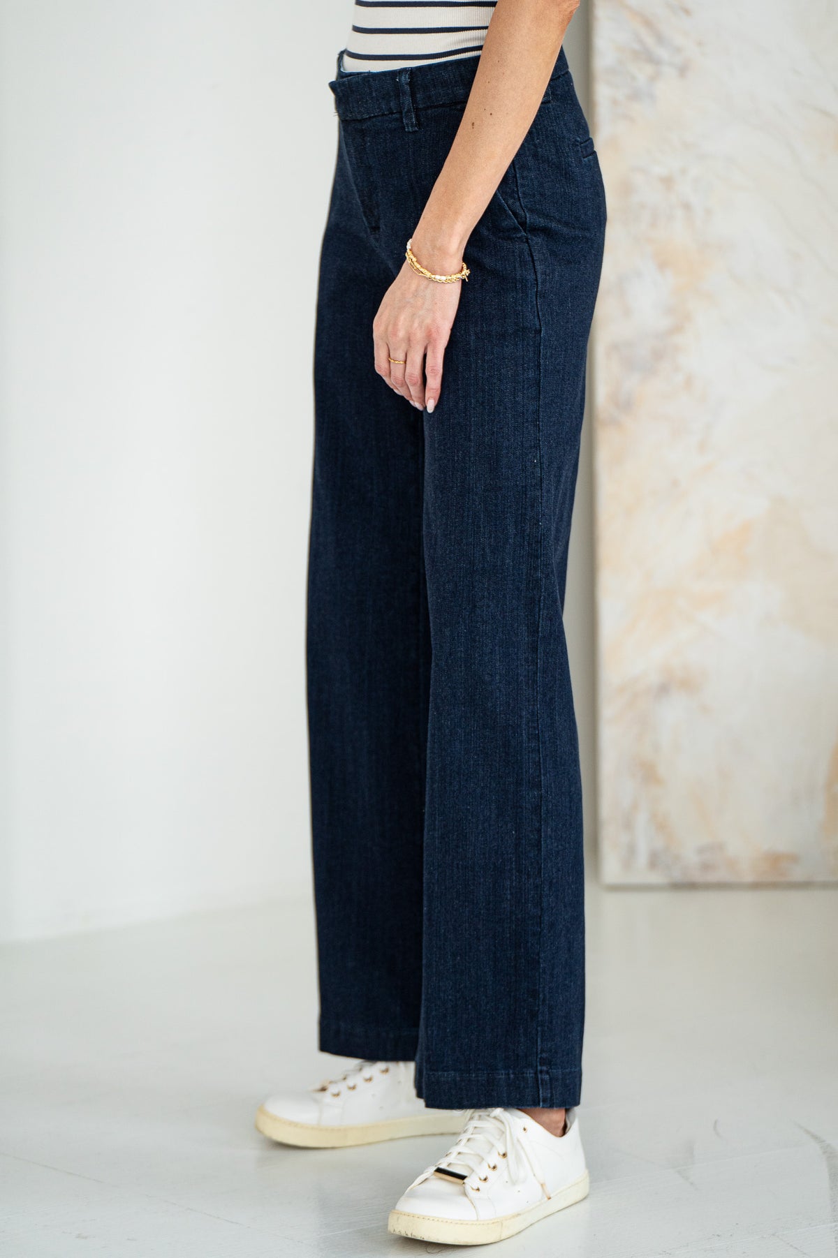 KELSEY WIDE LEG DENIM TROUSER