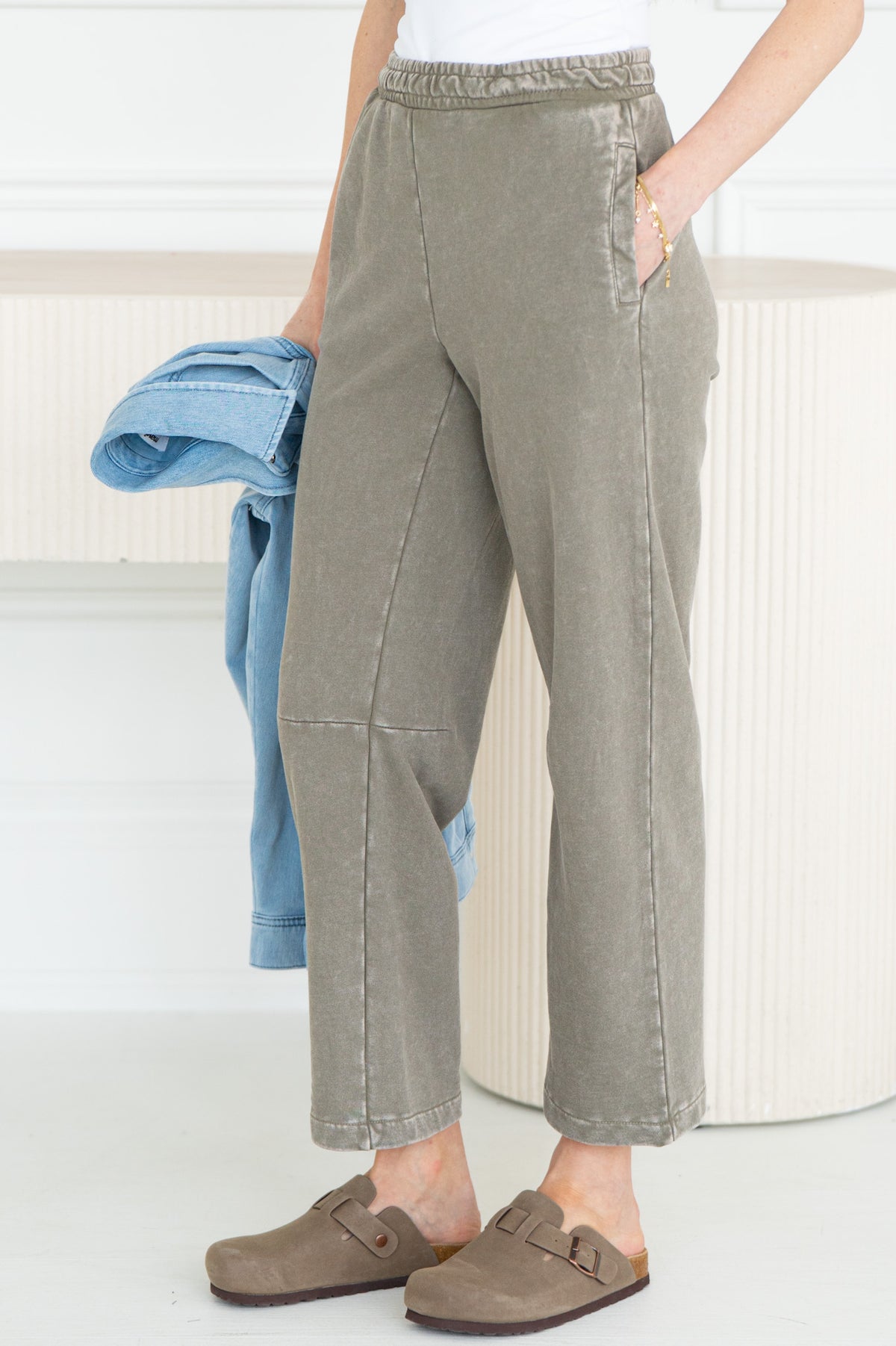 WILLA SOFT CURVE  FRENCH TERRY SWEATPANT-OL