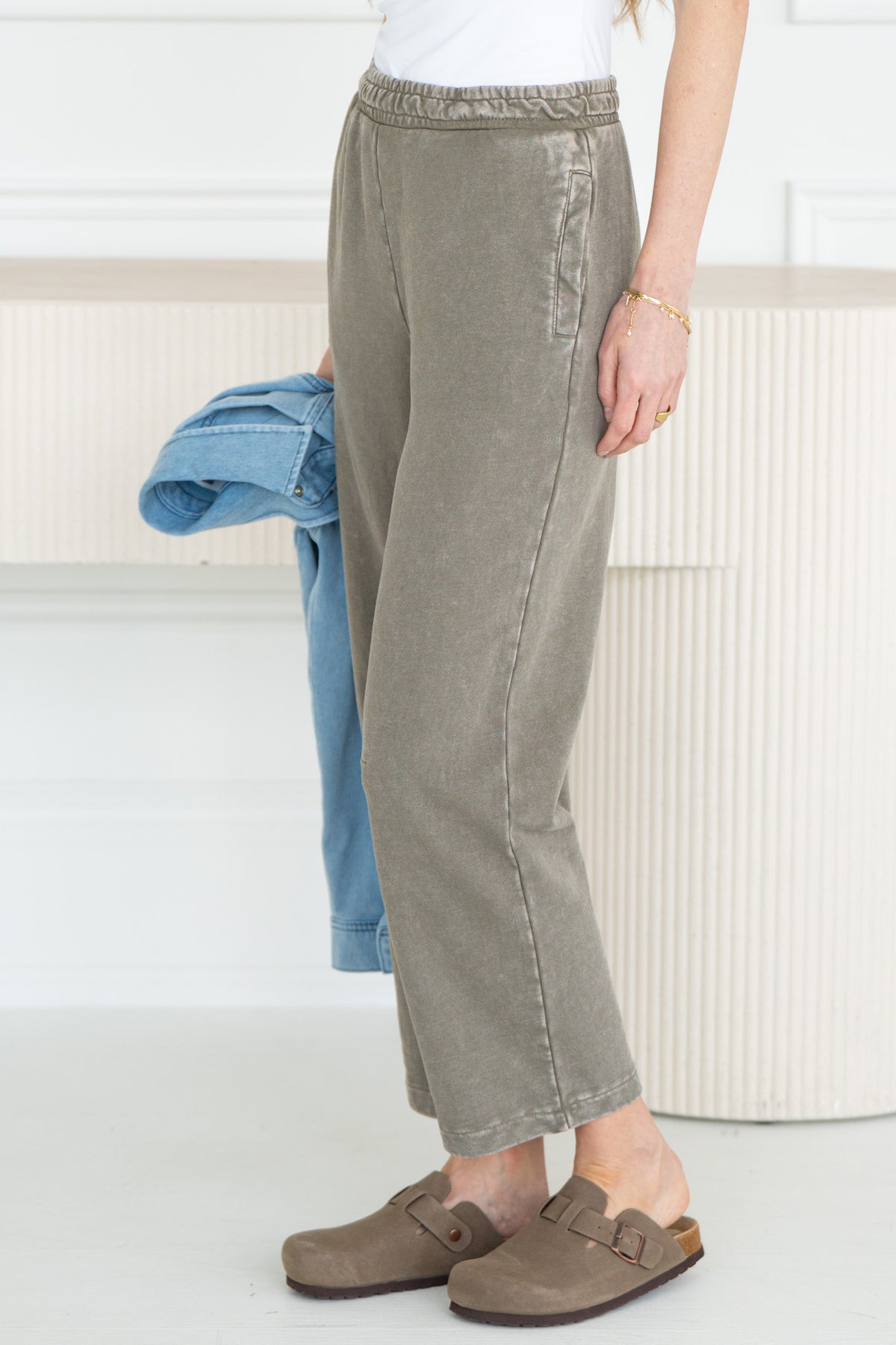 WILLA SOFT CURVE  FRENCH TERRY SWEATPANT-OL