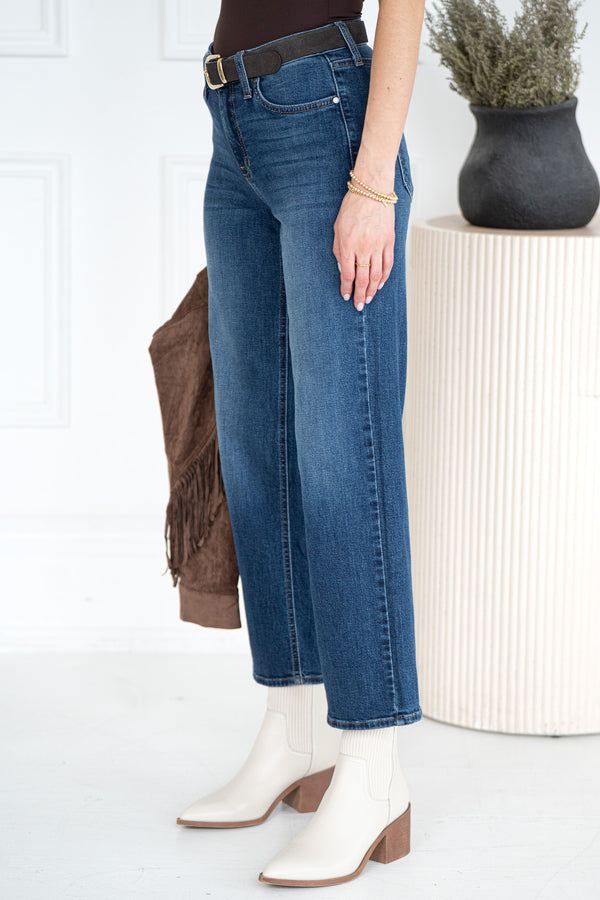 TOREY WIDE LEG JEANS-DB