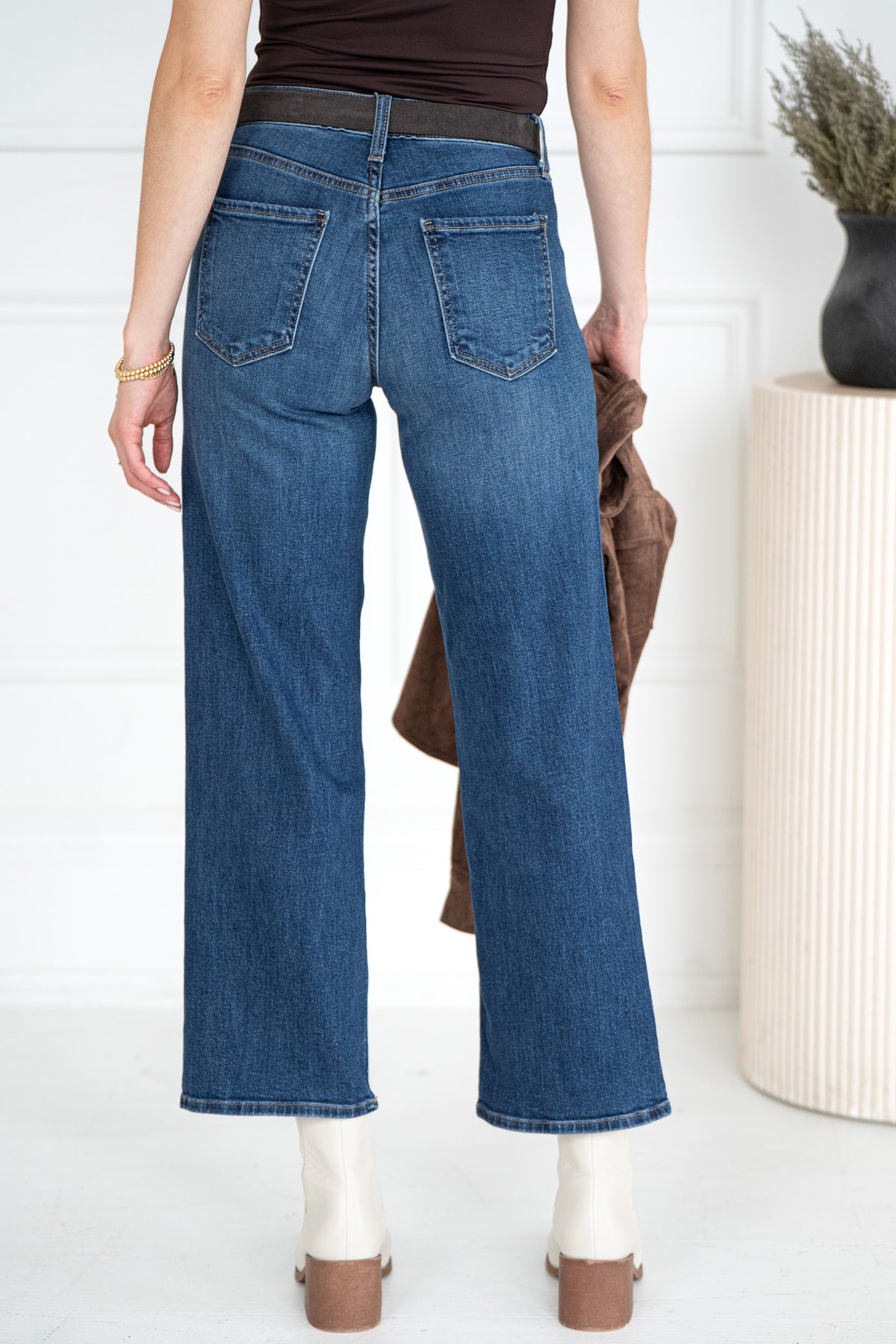 TOREY WIDE LEG JEANS-DB