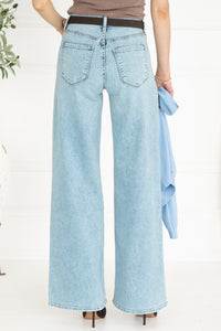 CLICK WIDE LEG JEANS-LB