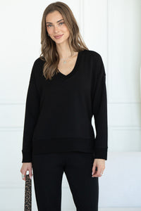 AUSTIN LUX V NECK PULLOVER