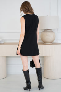 MILAN BUTTON DETAIL DRESS