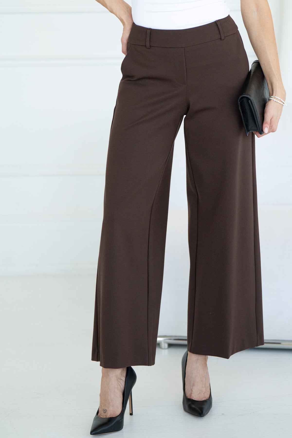 AUDREY WIDE LEG DRESS PANTS-BR