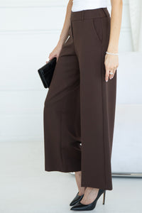 AUDREY WIDE LEG DRESS PANTS-BR