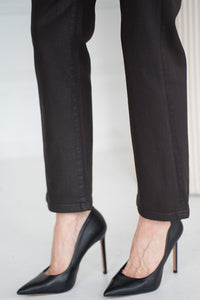 AMERICANO COATED STRAIGHT LEG JEANS-BR